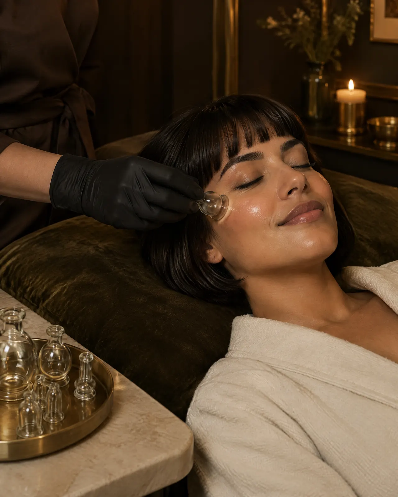 Facial cupping, en Signature